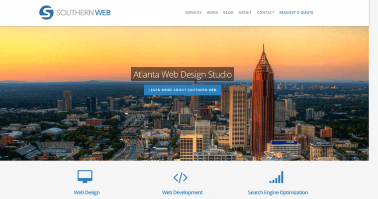 Home page of #12 Best Web Design Company: Southern Web Group