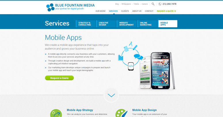 Blog page of #1 Top Mobile App Business: Blue Fountain Media