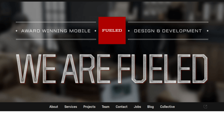 Home page of #10 Leading App Agency: Fueled