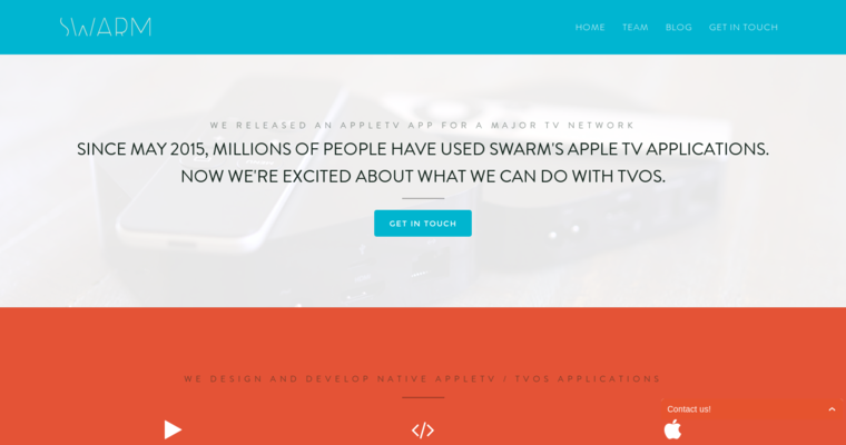 Company page of #2 Top iPad App Development Business: Swarm