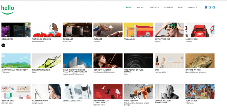Home page of #10 Leading Architecture Web Design Agency: Hello Design