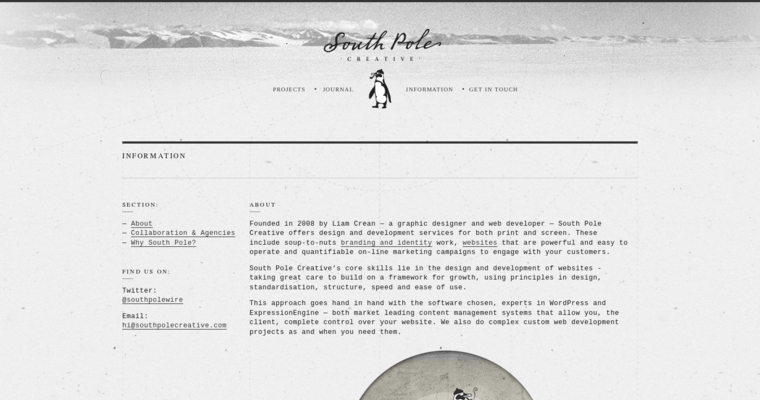 About page of #6 Top Architecture Web Design Business: South Pole Creative
