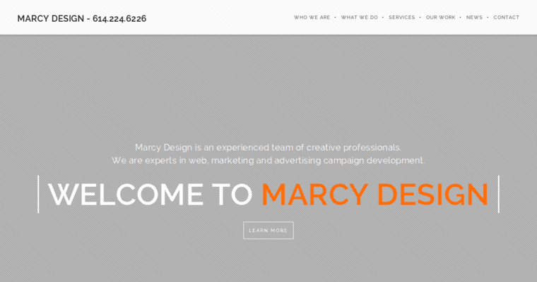Home page of #1 Best Columbus Web Design Firm: Marcy Design Group Inc