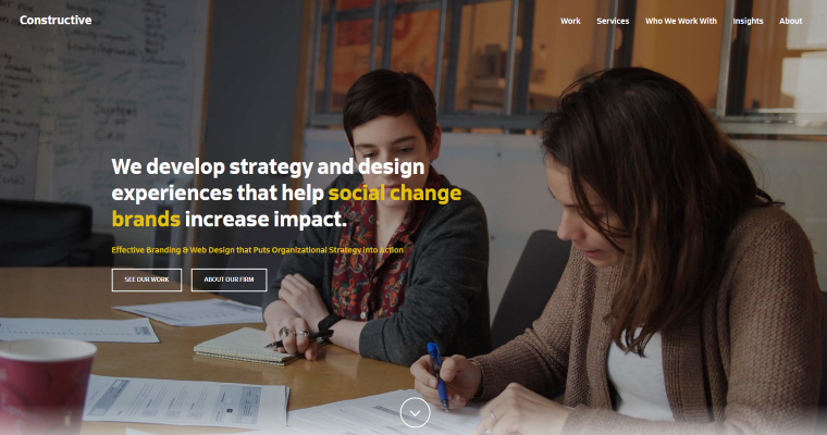 Home page of #10 Top Digital Agency: Constructive
