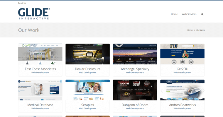 Folio page of #9 Leading Drupal Web Design Firm: Glide Interactive