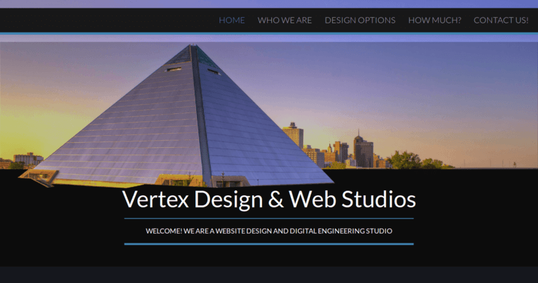 Home page of #10 Top eCommerce Web Design Agency: Vertex Web Studios