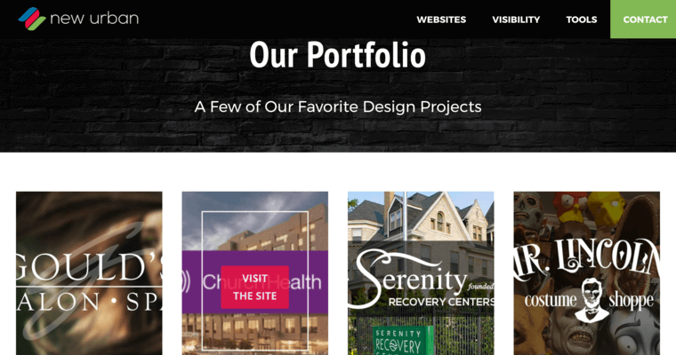 Portfolio page of #10 Best Memphis Web Design Firm: New Urban Media