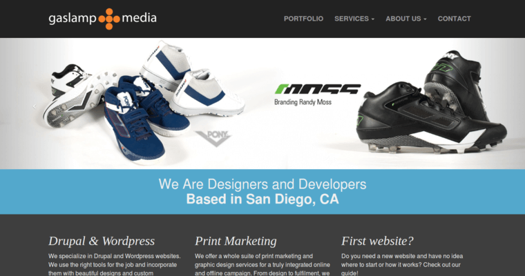 Home page of #10 Leading New web design Firm: Gaslamp Media