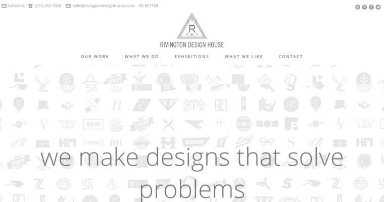 Home page of #2 Best Brochure Design Firm: Rivington Design House