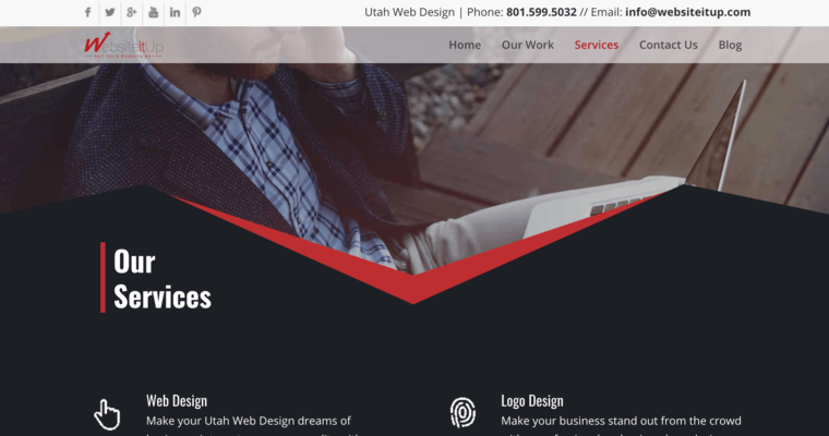 Service page of #10 Best Salt Lake Web Design Firm: WebsiteItUp