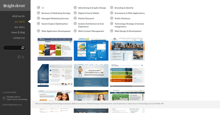 Work page of #1 Top SEO Web Design Business: Eight Eleven