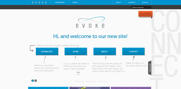 Home page of #3 Top SEO Web Development Firm: Evoke Design