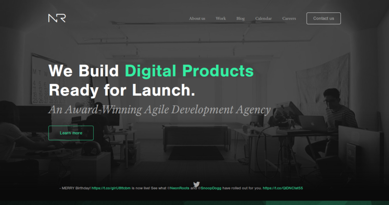 Work page of #9 Best Web App Development Firms: Neon Roots