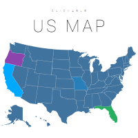 Clickable, Interactive U.S. Map