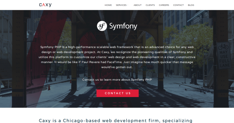 Development Page of Top Web Design Firms in Illinois: Caxy