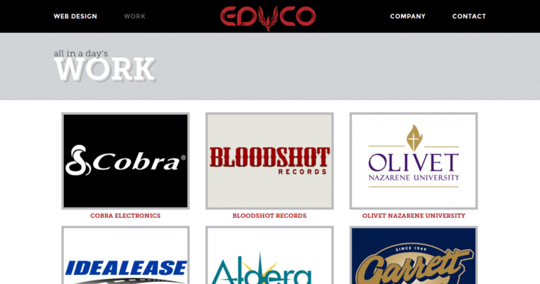 Folio Page of Top Web Design Firms in Illinois: Educo