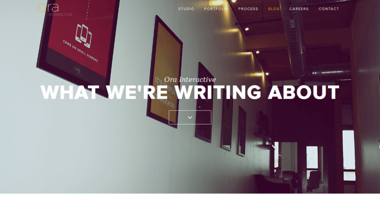 Blog Page of Top Web Design Firms in Illinois: Ora Interactive