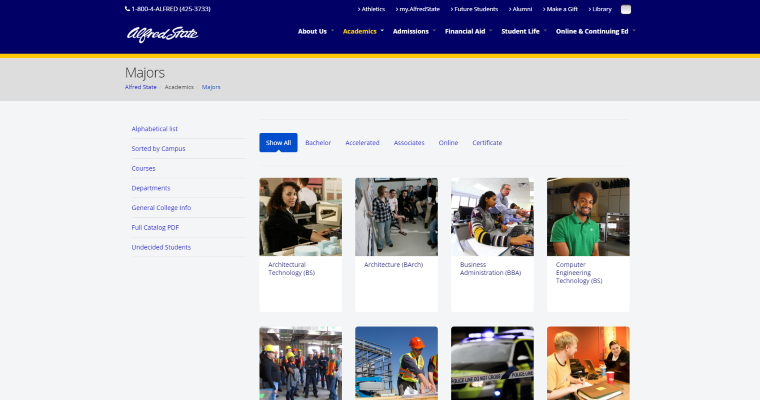 Service page of #8 Best Web Design Program: SUNY College of Technology