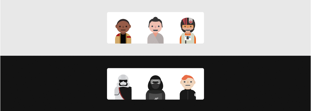 CSS / HTML Star Wars and X-Men Characters Made