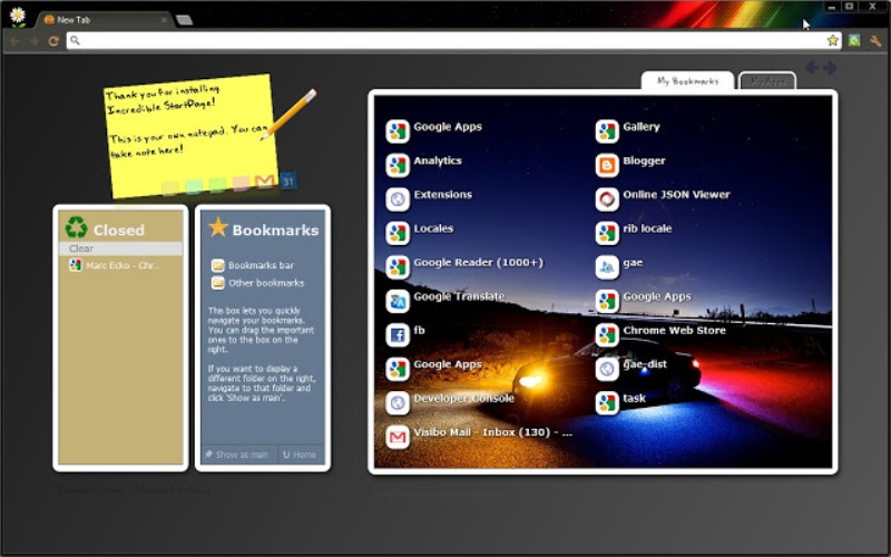 Google Chrome Can Help Web Designers By Customizing Start Pages.