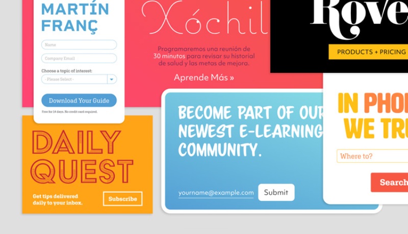 Today's Designers Can Choose from Countless Fonts for Site Text