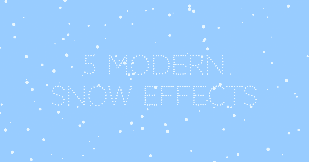 Professional Snow Effects Done Quickly and Easily