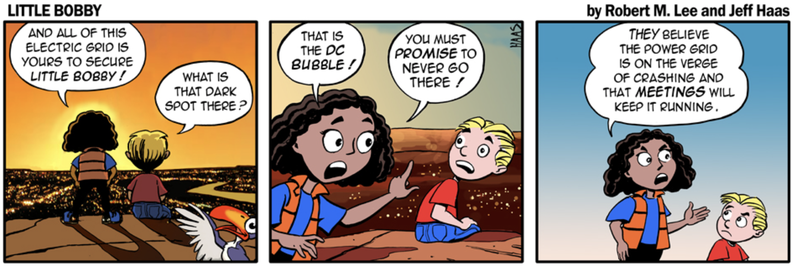 Feedback from several sources for a cyber comic-book idea