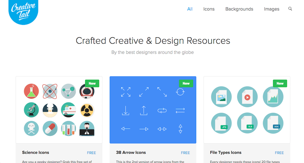 Icon Resource Options Available for Free for Any Designer's Use