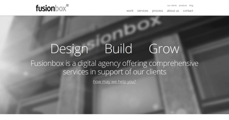 Home page of #6 Top Web Design Firm: Fusionbox