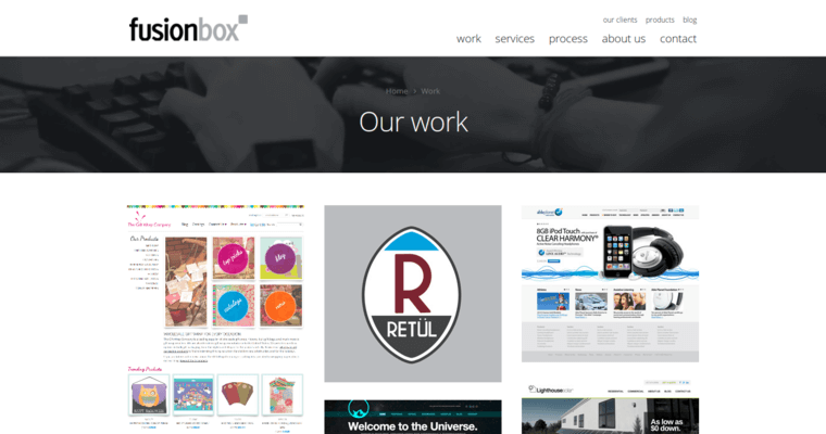 Work page of #6 Top Web Design Firm: Fusionbox