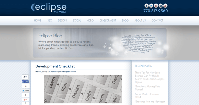 Development page of #20 Top Web Development Firm: Eclipse Web Media