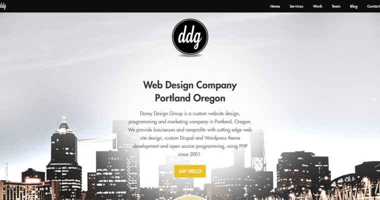 Home page of #6 Top Website Development Agency: Dorey Design Group