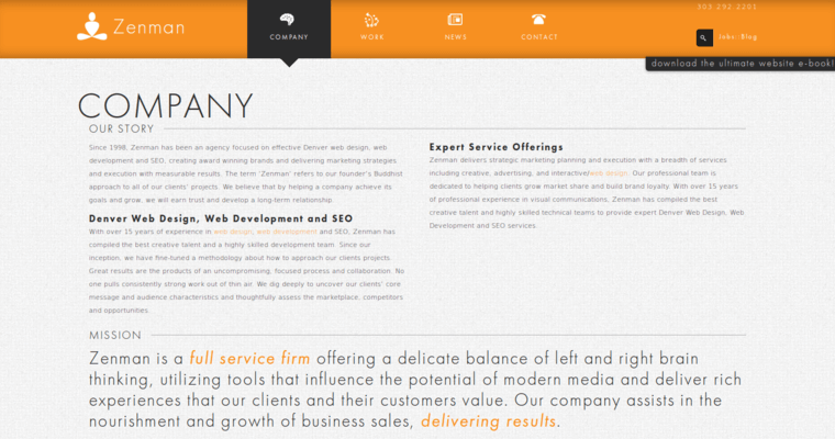 Company page of #5 Best Web Development Firm: Zenman