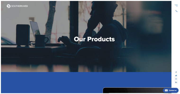 Service page of #6 Best Web Design Business: Southern Web