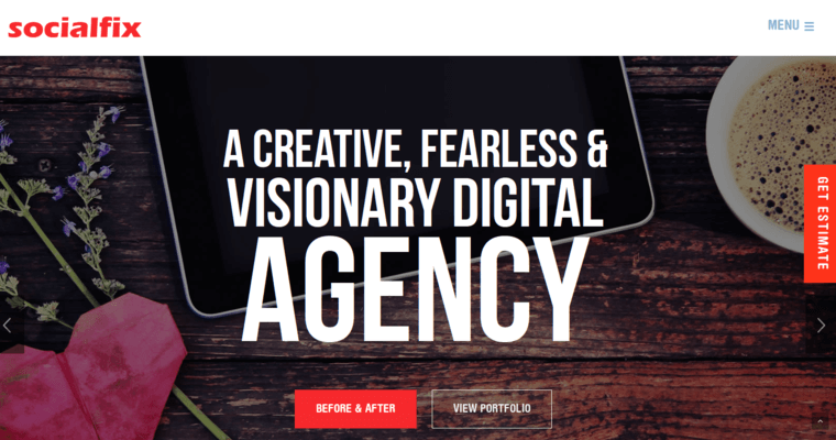 Home page of #7 Leading Website Design Company: SocialFix