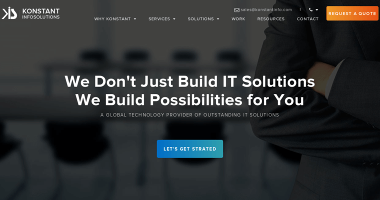 About page of #18 Top Website Design Firm: Konstant Infosolutions