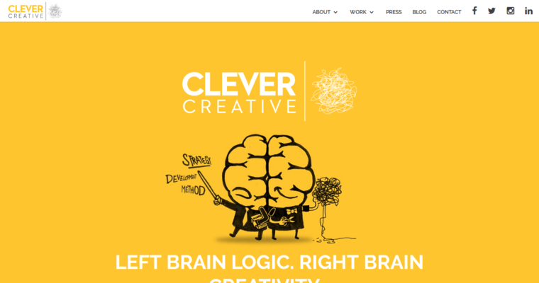 Home page of #23 Best Website Development Firm: Clever Creative