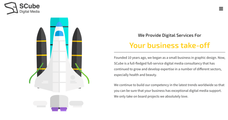 Home page of #14 Best Web Development Firm: The SCube 