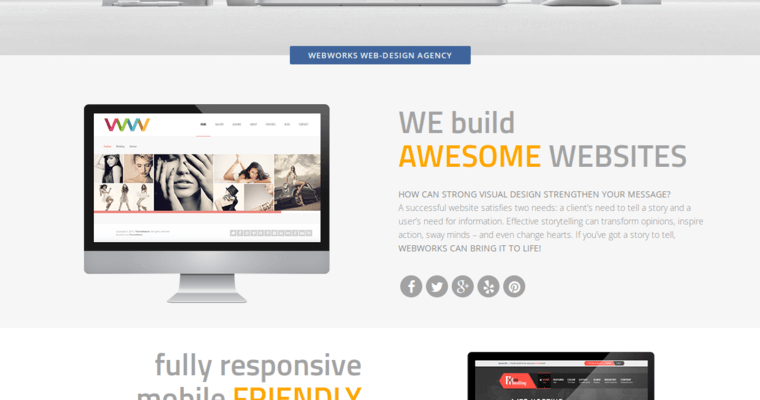 Service page of #26 Best Website Design Business: WebWorks Agency