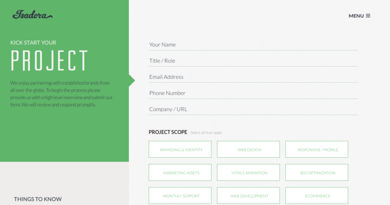 Project page of #16 Top Web Development Agency: Isadora Design