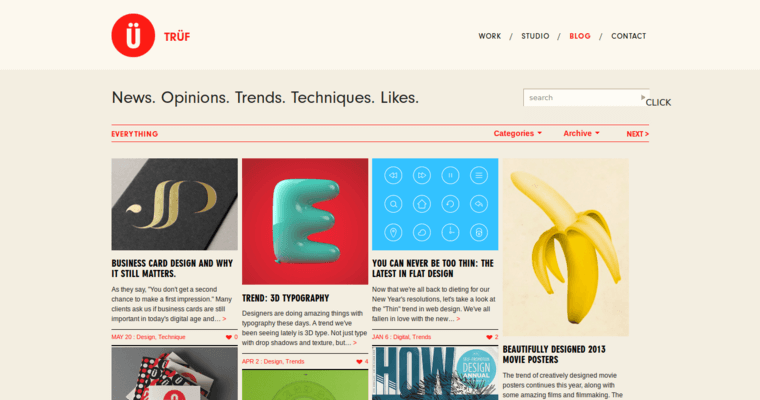 Blog page of #11 Best Web Design Business: TRÜF Creative