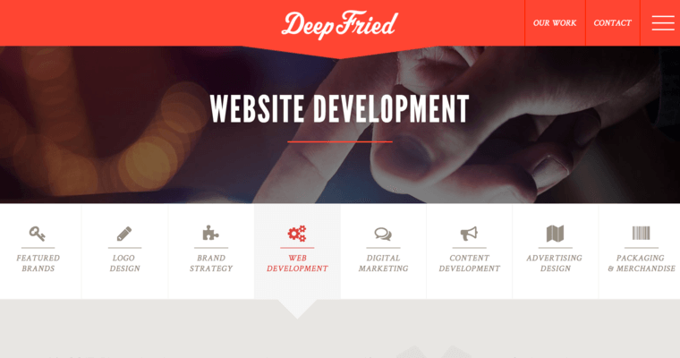 Development page of #19 Best Website Development Company: Deep Fried