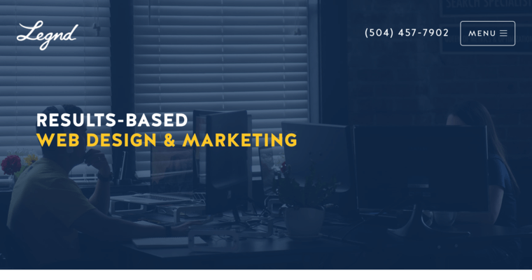 Service page of #27 Top Website Design Firm: Legnd