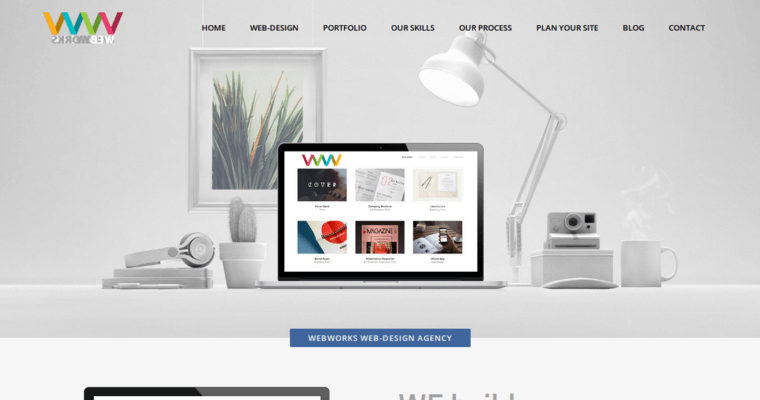 Home page of #28 Best Web Design Firm: WebWorks Agency
