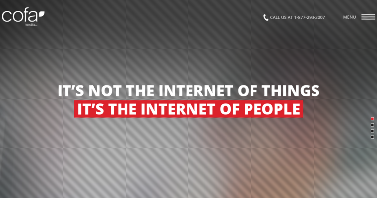 Home page of #12 Top Web Development Business: Cofa Media