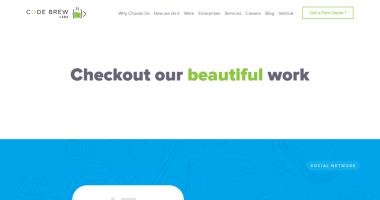 Work page of #4 Best Android App Company: Code Brew