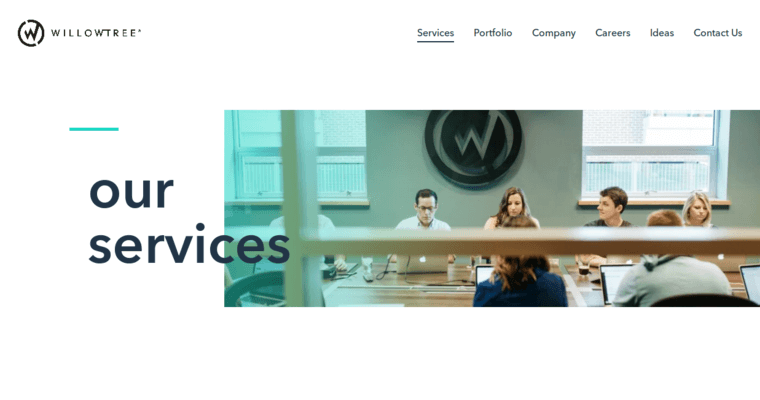 Service page of #1 Best Android App Firm: WillowTree