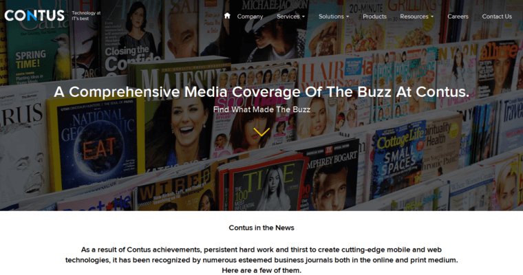 News page of #8 Best Android App Development Company: Contus