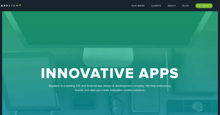 About page of #1 Best Android App Firm: Appstem