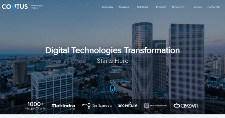Home page of #8 Leading Android App Development Firm: Contus